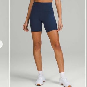 🍋Lululemon Wunder Train High-Rise Short 6" Mineral Blue
